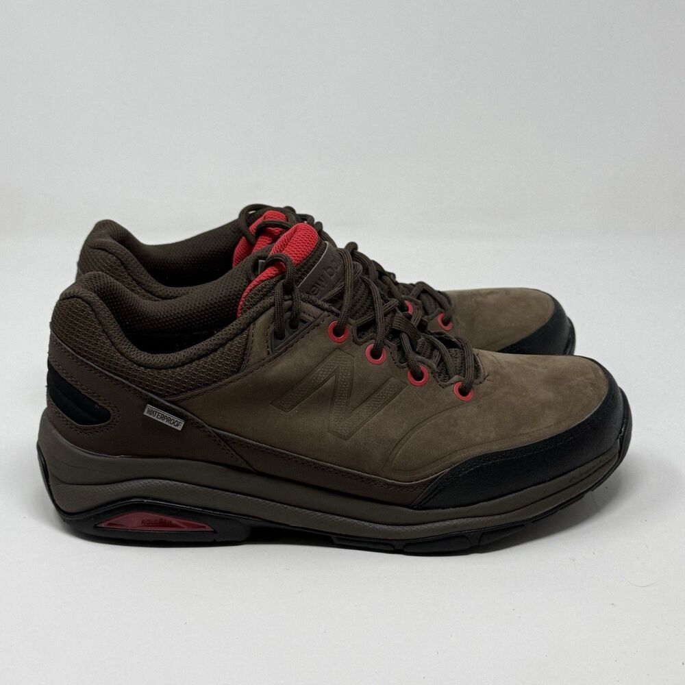 New Balance 1300 Waterproof Shoes Mens 8 D Brown Leather Trail Hiking Walking
